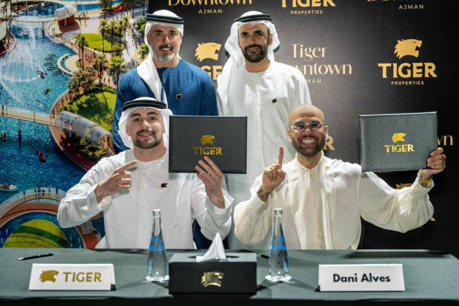 Brazilian Football Icon Dani Alves Acquires a Signature Luxury Duplex from Tiger Properties at Tiger Downtown Ajman